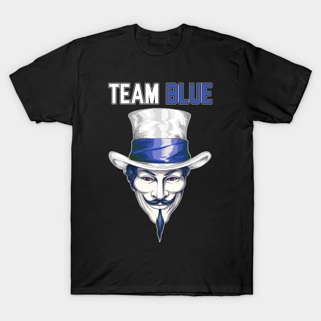 White Hat Pride: Team Blue Hackathon Icon T-Shirt by Cedinho